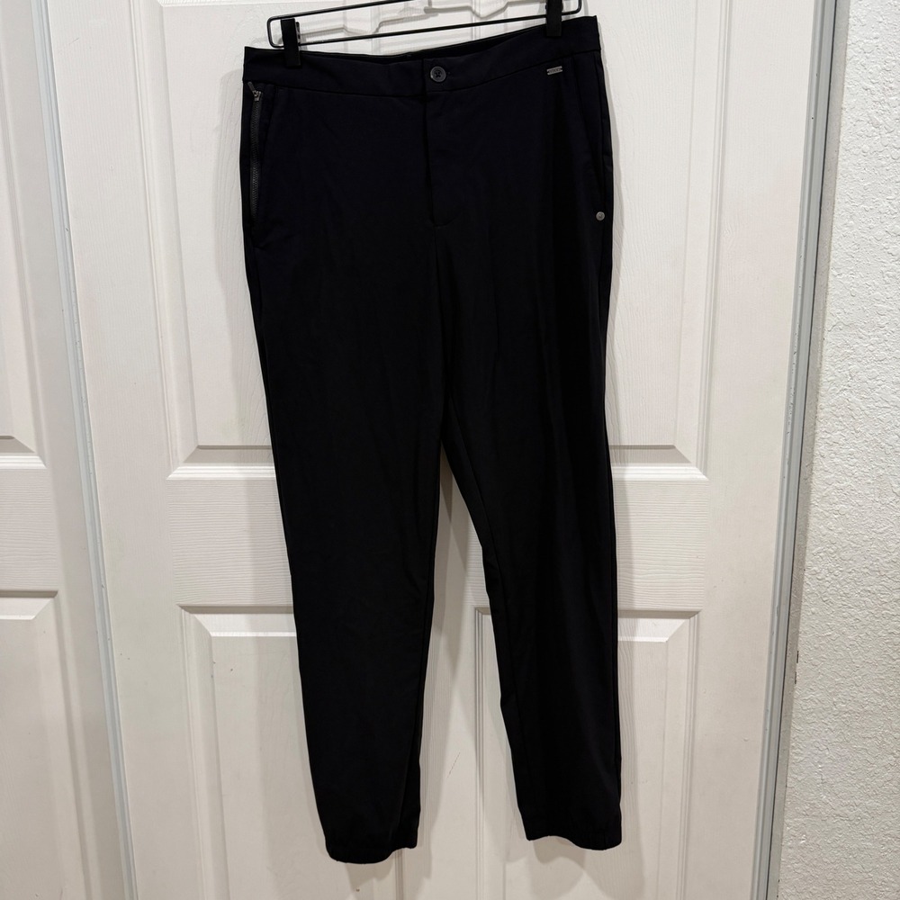 Vuori Mens Meta Jogger Pants Black V444 Size Medium Tech Stretch Chino Style